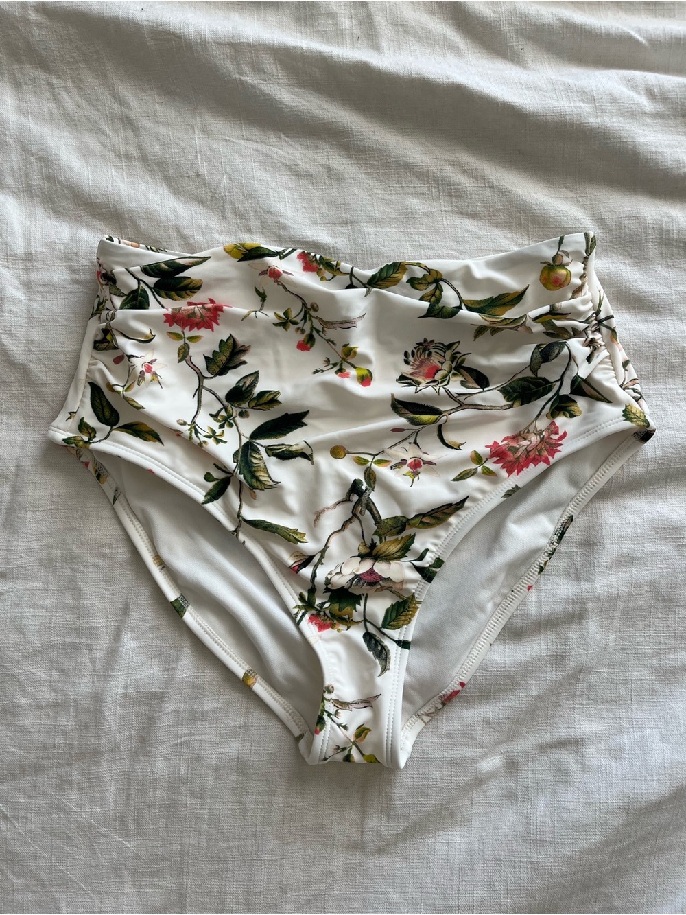 Women's High Waist Floral Swimsuit Bottoms Never Worn